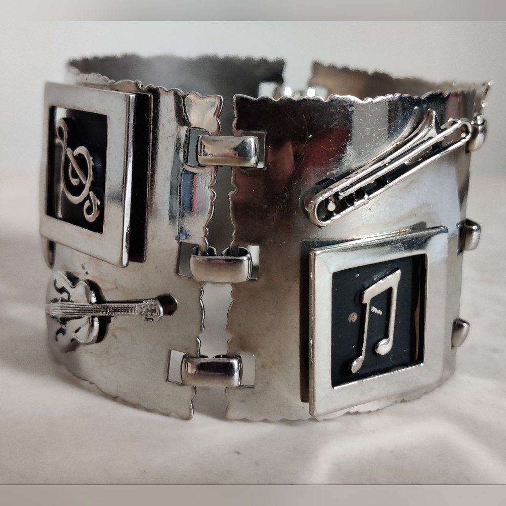 Vintage Musical Instruments Panel Bracelet - Picture 9 of 13